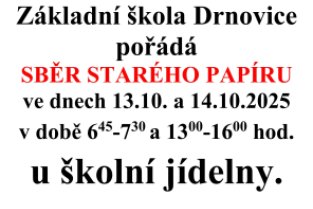 Sběr papíru podzim